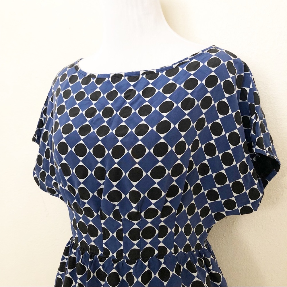 MICHAEL Michael Kors Blue and Black Dress